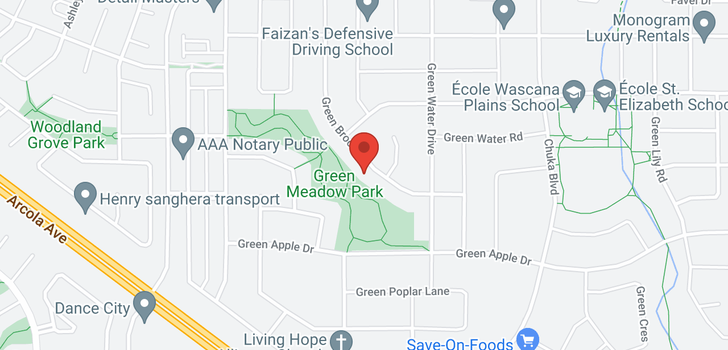 map of 3517 Green Brook RD
